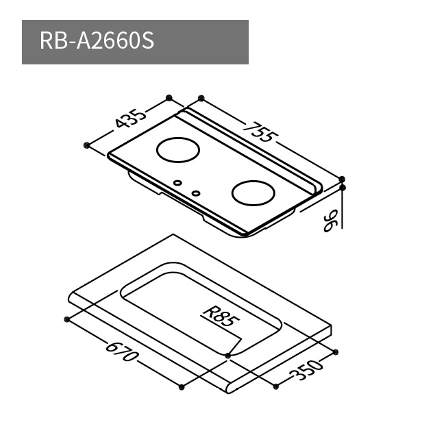 RB-A2660S尺寸圖