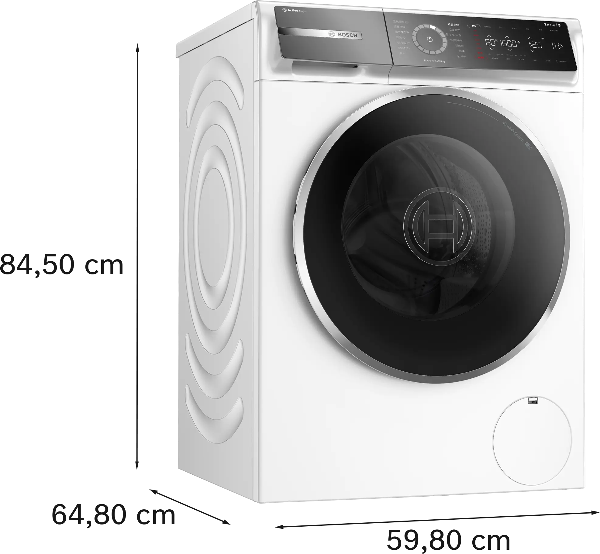 Bosch 8系列 滾筒洗衣機 10kg 1600rpm WGB256B0TC