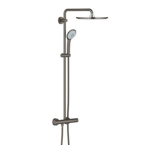 GROHE Euphoria System 310 定溫淋浴系統 - 石墨黑拉絲