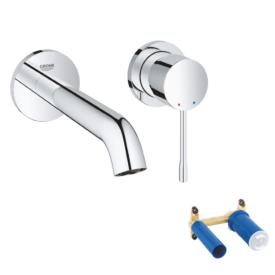 【格蘭登】德國 GROHE Essence 壁式面用二件式龍頭+預埋件