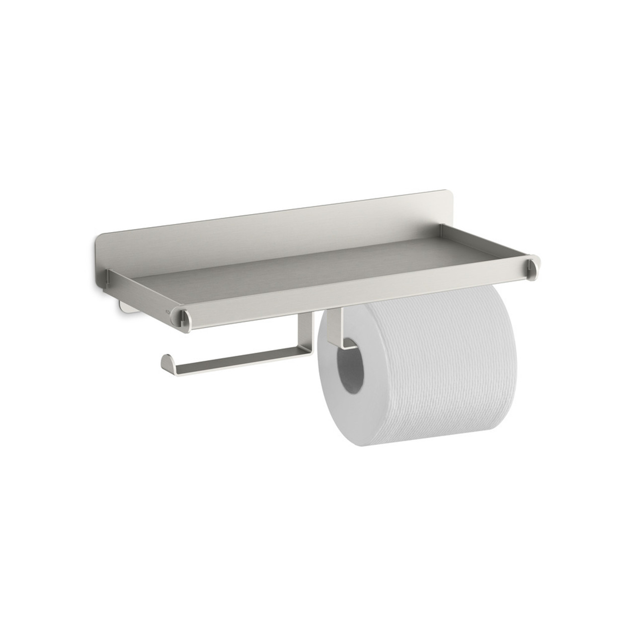 Kohler Spacity 雙廁紙架置物架 不鏽鋼拉絲