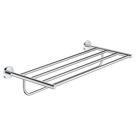 GROHE Essentials 多功能浴室毛巾架 604mm 鍍鉻金屬材質