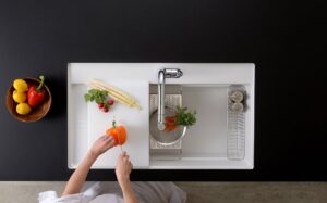 【格蘭登】日本 Fabbrica Yoshimoto 3D 高硬度BMC吉本晶石水槽 HS950 23+66cm 上嵌／下嵌