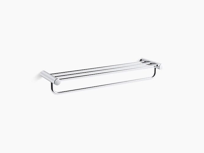 【格蘭登】美國 Kohler July 24 英寸雙層毛巾架 拋光鍍鉻 K-45400T-CP 限時優惠~2027/05/31