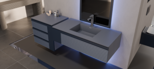 【格蘭登】土耳其 RealStone FLATSTONE  花崗岩無界石檯盆/洗手槽 5尺寸*11色 120cm