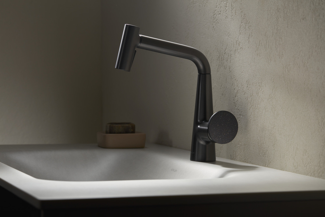 Kohler Accliv Beam Grooming 單槍伸縮龍頭 墨影灰
