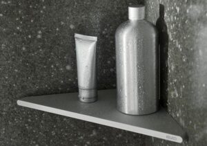 【格蘭登】德國 KEUCO Edition 400 三角淋浴置物平台 鉻色 KU11557170000