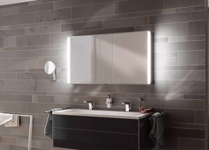 EUCO Royal Match 壁掛式鏡櫃 120cm 銀色 KU14301171151