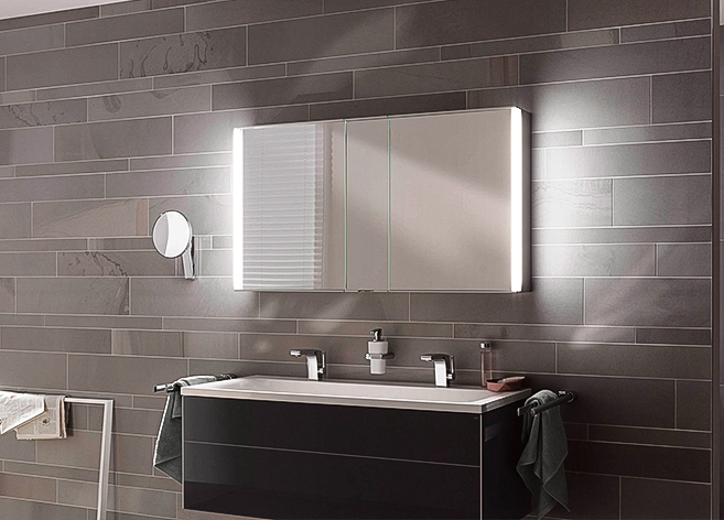 EUCO Royal Match 壁掛式鏡櫃 120cm 銀色 KU14301171151