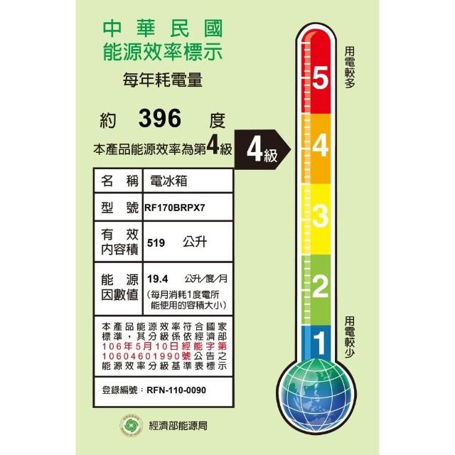 Fisher & Paykel 519公升 Active Smart 不鏽鋼無把手雙門冰箱