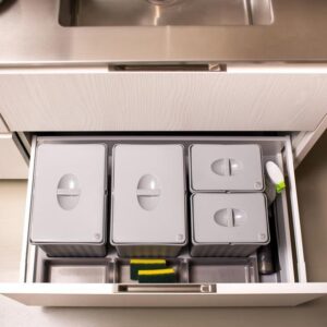 【格蘭登】義大利 Gollinucci 900 System 大抽屜用垃圾桶組 60/80/90 cm