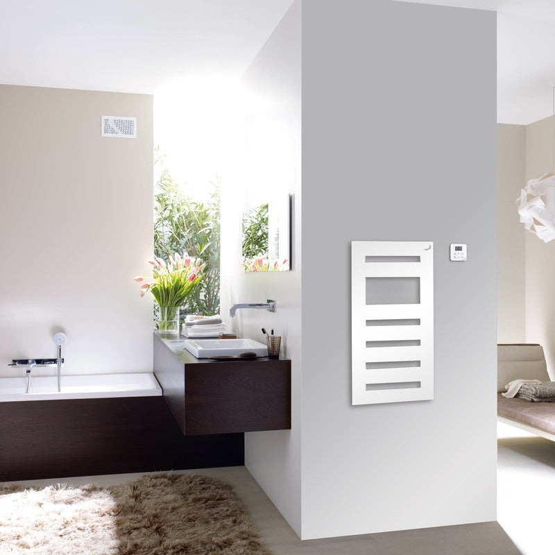 Zehnder Metropolitan Spa 鋼製電熱毛巾桿 白色 805x400mm 恆溫