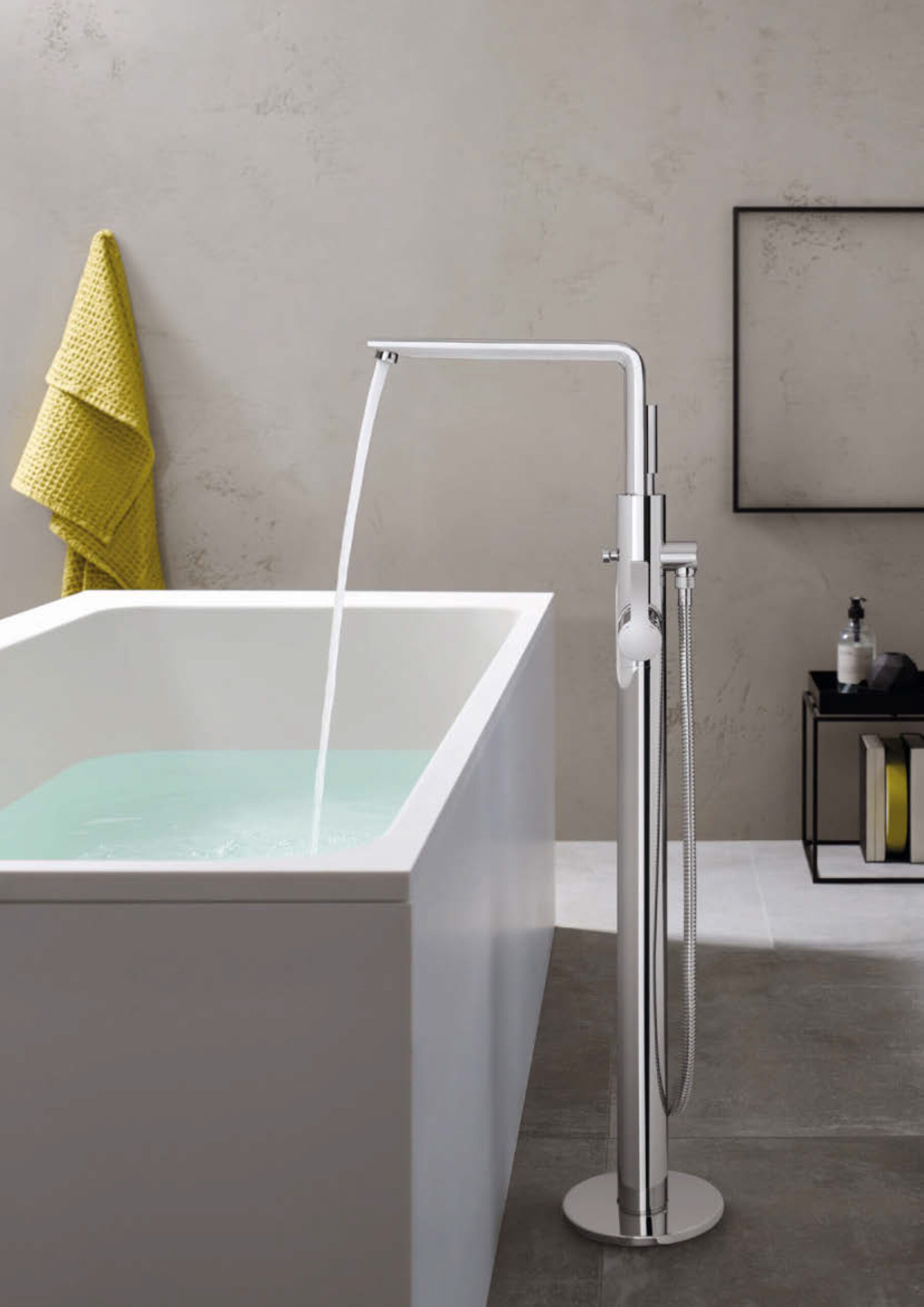 GROHE Lineare 立式浴缸龍頭組 鉻色 23792001