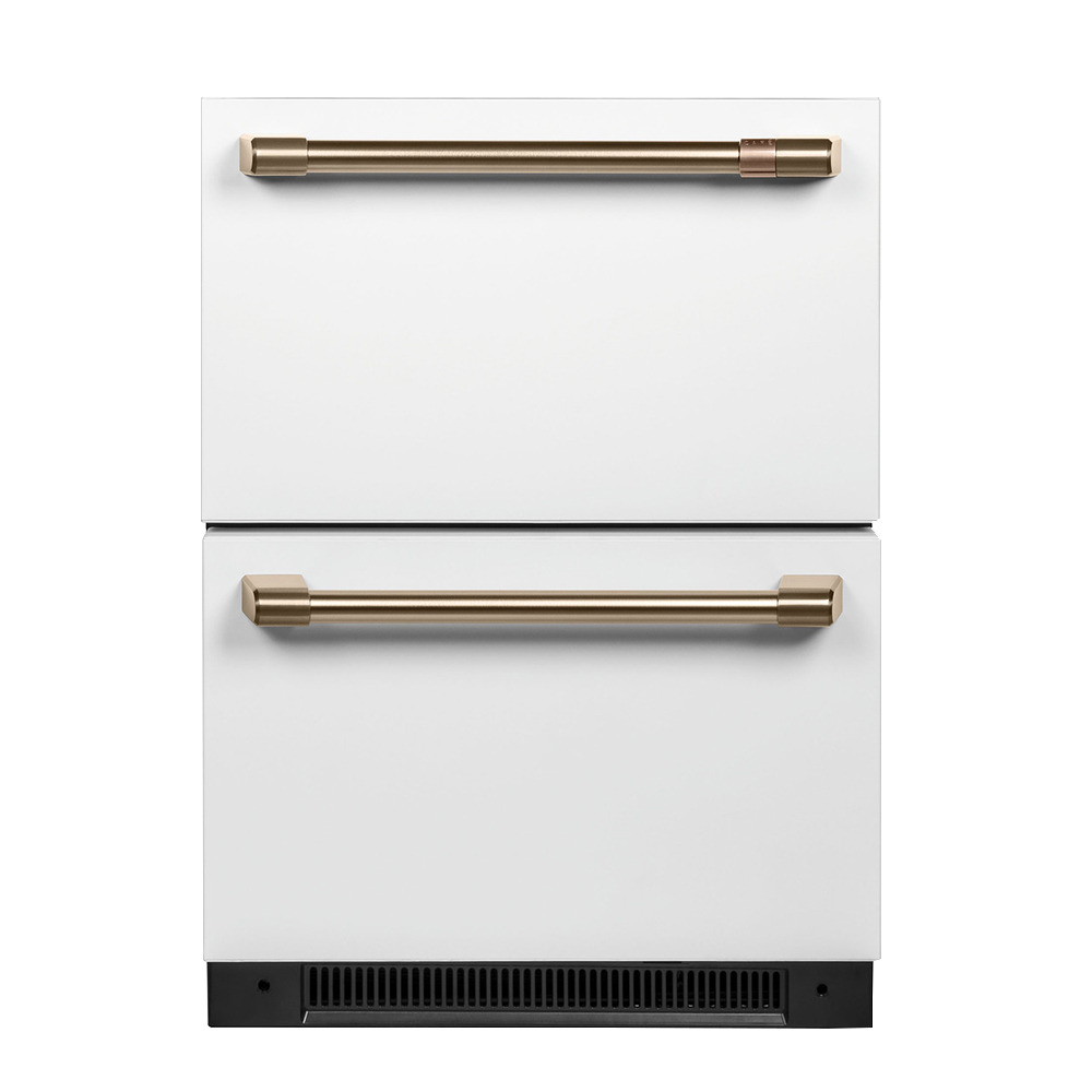 GE Café™ 24 吋嵌入式雙抽屜冰箱 161L 不鏽鋼
