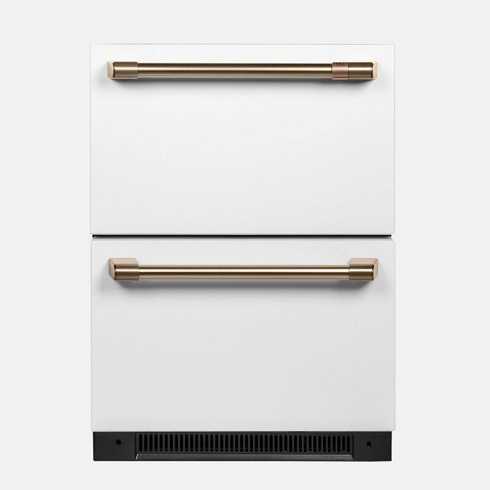 GE Café™ 24 吋嵌入式雙抽屜冰箱 161L 不鏽鋼