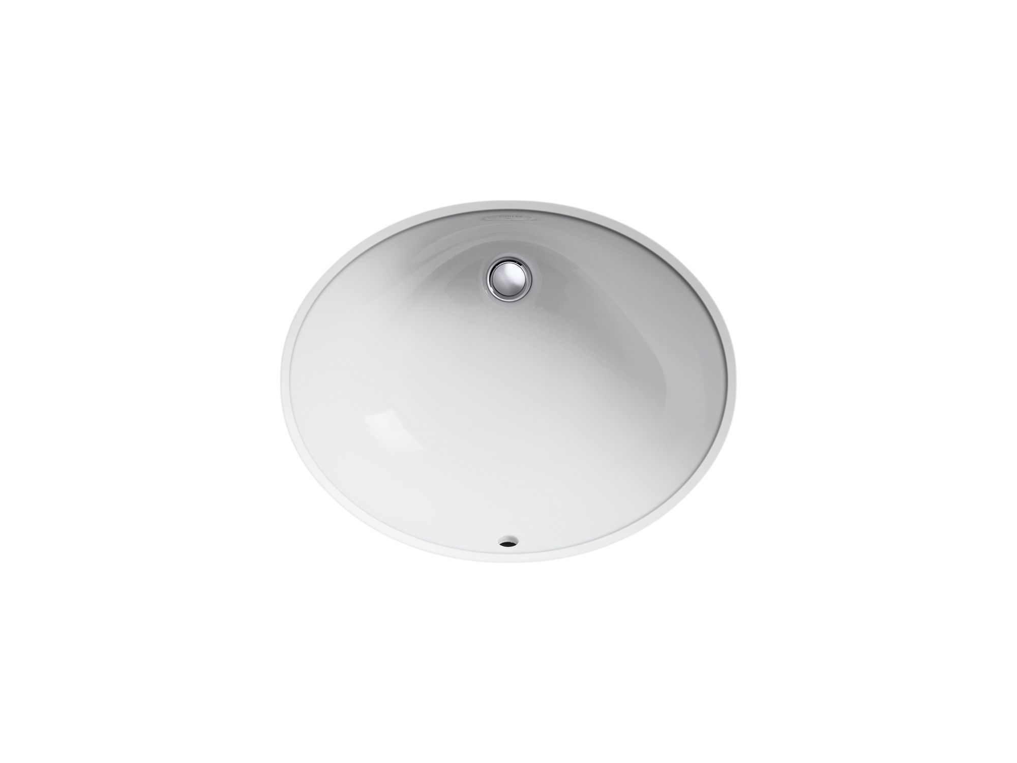 KOHLER Caxton 台下盆 19英寸 釉面陶瓷 白色