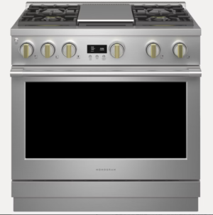 【格蘭登】美國 GE Monogram 36吋瓦斯型四口單層爐連烤 ZGP364NDTSS