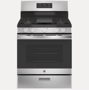 【格蘭登】美國 GE 30吋獨立式瓦斯型四口單層爐連烤 JGBS66REKSS